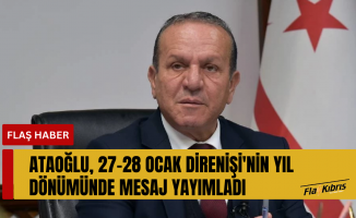 Fikri Ataoğlu, 27-28 Ocak Direnişi'nin yıl dönümünde mesaj yayımladı