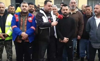 Liman-Sen üyeleri 4 saatlik iş bırakma ve oturma eylemi yaptı