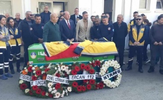 Trafik kazasında hayatını kaybeden Atlen Ekren'e 112 Komuta Kontrol Merkezi’nde tören yapıldı