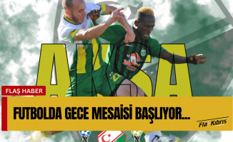 Futbol gece mesaisi ile başlıyor