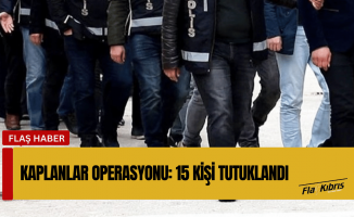 "Kaplanlar" organize suç örgütüne operasyon