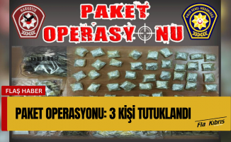 Narkotikten ‘Paket Operasyonu’...