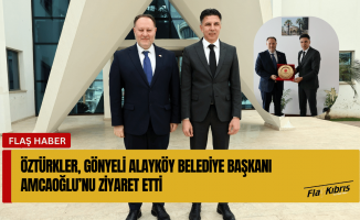 Öztürkler, Gönyeli Alayköy Belediyesi Başkanı Hüseyin Amcaoğlu’nu ziyaret etti..