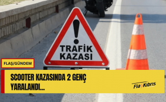14 yaşındaki Scooter sürücüsü kazaya neden oldu