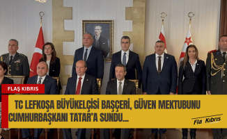 Ali Murat Başçeri, Cumhurbaşkanı Tatar’a güven mektubunu sundu...