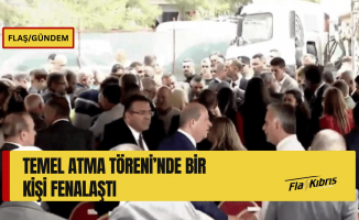 Sosyal Konut Projesi'nin temel atma töreninde Üstel'in konuşma yaptığı esnada bir katılımcı fenalaştı