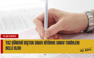 Yaz Dönemi dıştan bitirme sınavları hangi tarihlerde yapılacak?