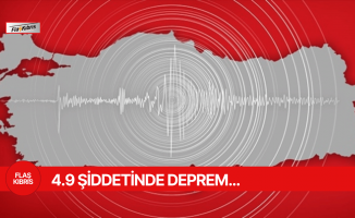 Elazığ'da 4,9 büyüklüğünde deprem