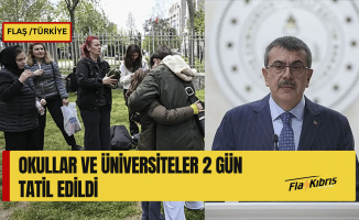 İstanbul'da okullar ve üniversiteler iki gün tatil edildi