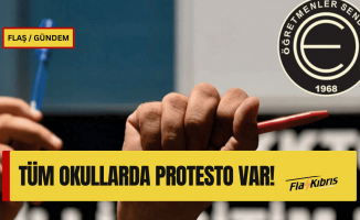 KTOEÖS: Tüm okullarda protesto var!