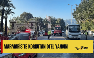 Marmaris'te otel yangını