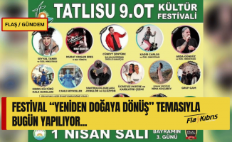 Tatlısu 9. Ot Festivali bugün yapılıyor