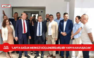 Başbakan Üstel, Lapta Sağlık Merkezi’ndeki yenileme çalışmalarını yerinde inceledi