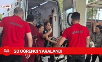 Feci kazada 20 öğrenci yaralandı