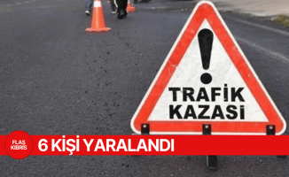 Girne-Lefkoşa anayolunda trafik kazası
