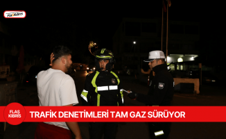 Girne’de trafik ekiplerinden sıkı denetim...