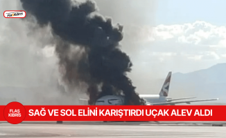 Pilot sağını solunu karıştırdı, uçak alev aldı