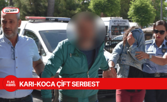 Polis memurlarına saldıran karı-koca çift serbest