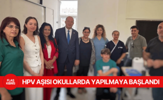 Aşı takvimine dahil edilen HPV aşısı okullarda yapılmaya başlandı