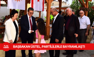 Başbakan Üstel, UBP Genel Merkezi’nde partililerle bayramlaştı