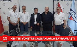 Kıb-Tek Yönetimi, kurum çalışanları ile bayramlaştı