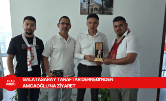 KKTC Galatasaray Taraftar Derneği Amcaoğlu’nu ziyaret etti