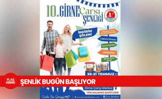 10. Girne Çarşı Şenliği bugün başlıyor