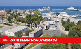 Girne Limanı’nda uyarı grevi