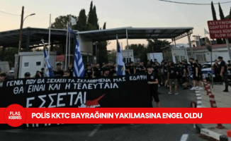 Metehan'daki Rum öğrencilerin eylemine polis müdahalesi