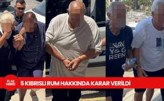 Casuslukla suçlanan 5 Kıbrıslı Rum hakkında karar verildi