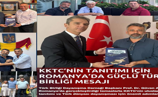 KKTC’nin tanıtımı için Romanya’da güçlü Türk birliği mesajı