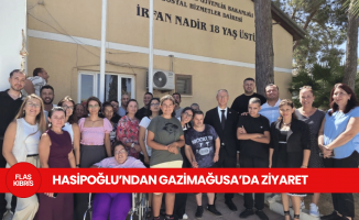Hasipoğlu, Gazimağusa’da Sosyal Hizmetler Dairesi ile rehabilitasyon merkezini ziyaret etti