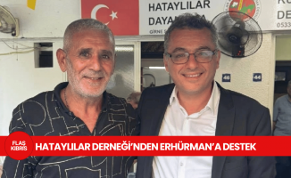 Hataylılar Derneği Girne'den Tufan Erhürman’a açık destek