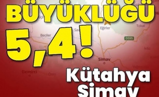 Kütahya Simav'da 5,4 büyüklüğünde deprem: İstanbul ve İzmir'de de hissedildi