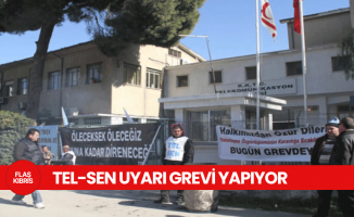 Tel-Sen bugün Telekomünikasyon Dairesi’nde uyarı grevi yapıyor