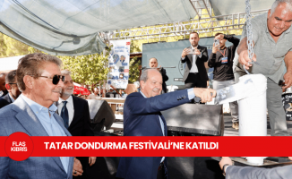 Cumhurbaşkanı Ersin Tatar Dondurma Festivali’ne katıldı