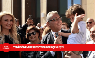 Cumhurbaşkanı Tufan Erhürman ve eşi Nilden Bektaş Erhürman resepsiyon düzenledi