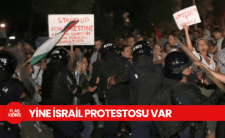 Güney Kıbrıs’ta bu akşam yine İsrail protestosu var