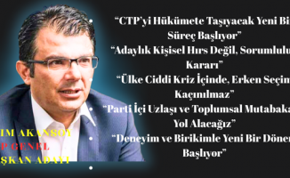 Asım Akansoy CTP Genel Başkanlığı için adaylığını açıkladı