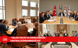Cumhurbaşkanı Erhürman: Hellim tescili ve güneş enerjisi projesindeki aksaklıkları ele aldık