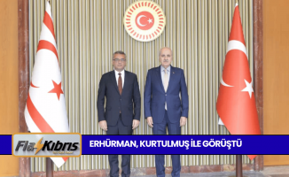 Cumhurbaşkanı Tufan Erhürman, TBMM Başkanı Kurtulmuş ile görüştü