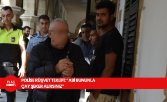 Ercan’da Polis memuruna rüşvet teklif etti…