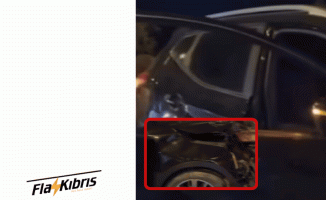 Girne-Lapta yolunda kaza!