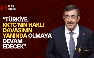 TC Cumhurbaşkanı yardımcısı Yılmaz: Türkiye, KKTC’nin haklı davasının yanında olmaya devam edecek
