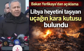 Düşen Libya uçağının kara kutusu bulundu