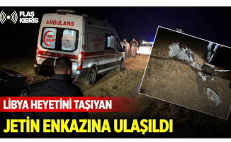 Libya heyetini taşıyan jetin enkazına ulaşıldı