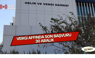 Vergi affında son başvuru 30 Aralık, Gelir ve Vergi Dairesi cumartesi açık olacak
