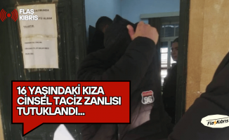 16 yaşındaki stajyeri yanağından ve başından öptü!