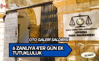 Mahkemeye çıkarılan altı zanlıya dört gün ek tutukluluk