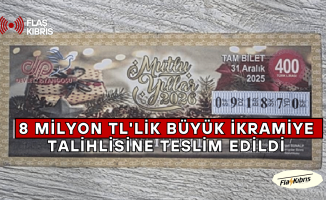 8 milyon TL’lik büyük ikramiye talihlisine teslim edildi